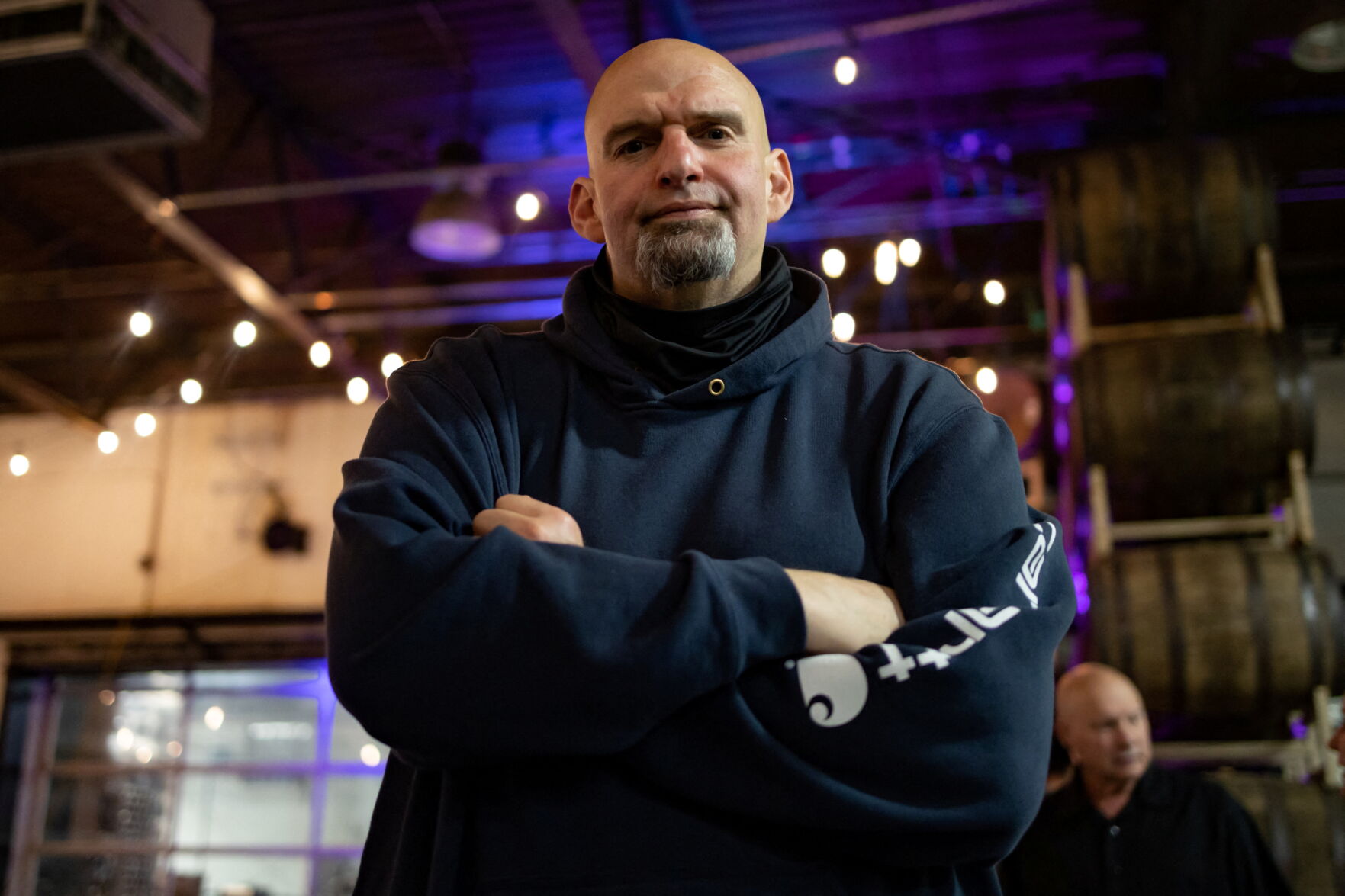 U.S. Senate candidate John Fetterman in Easton